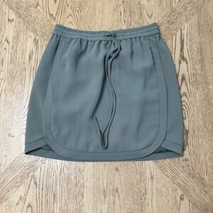 J.Crew Drapey Double Twill‎ Skirt Green 4